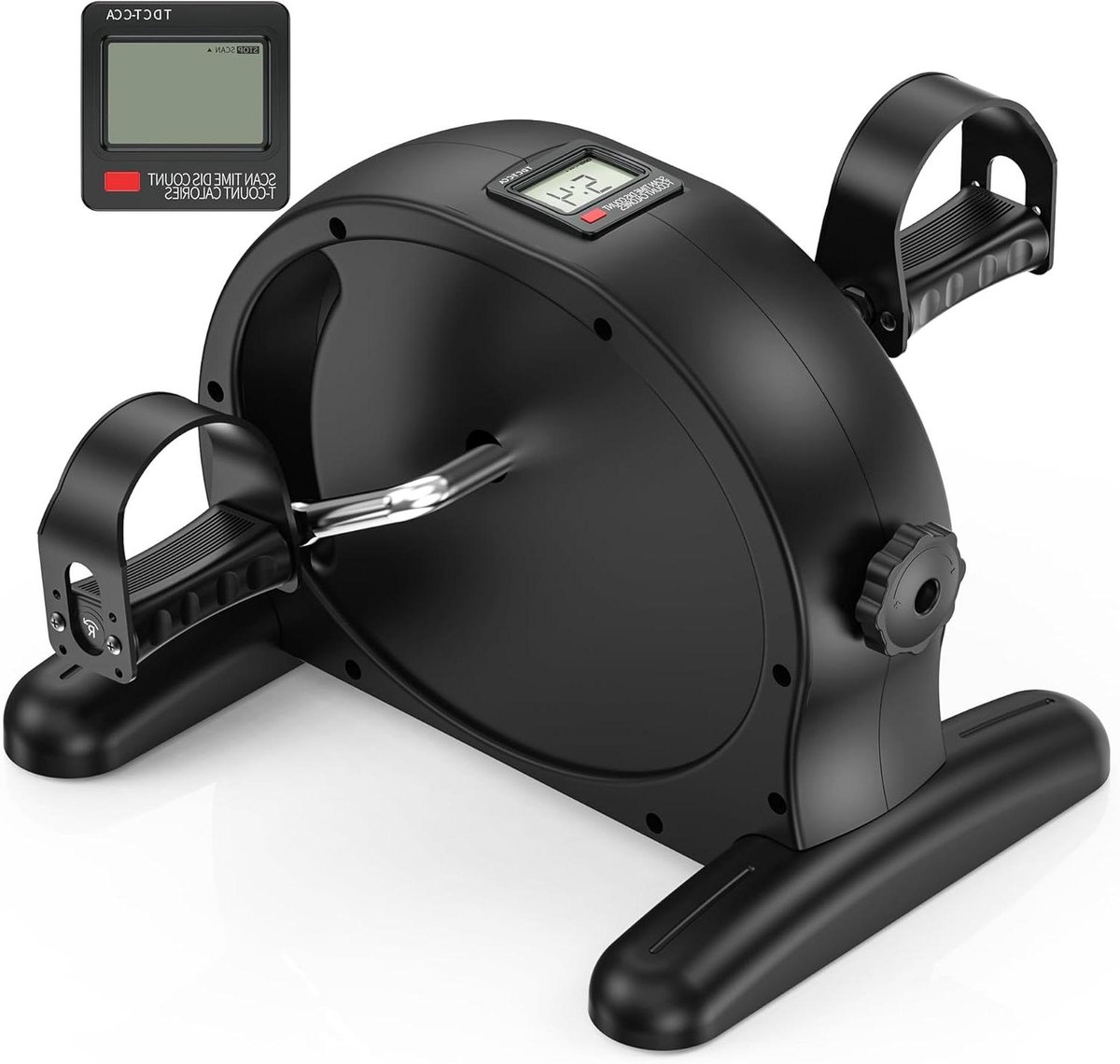 Mini Hometrainer - Pedaal Trainer - Been Arm Training - Instelbare Weerstand - 3 Kilogram - Zwart