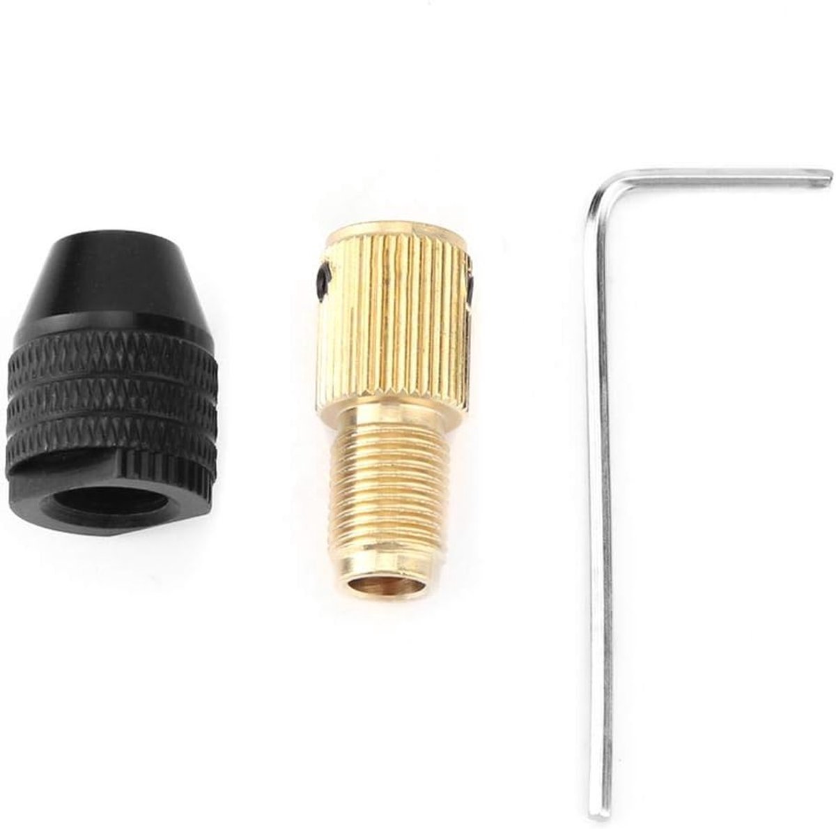 SnelShoppen - Mini chuck zelfspanner booraccessoires 0.3-3.4 mm klemcapaciteit (5 mm) voor mini boormachines en elektrische slijpmachines