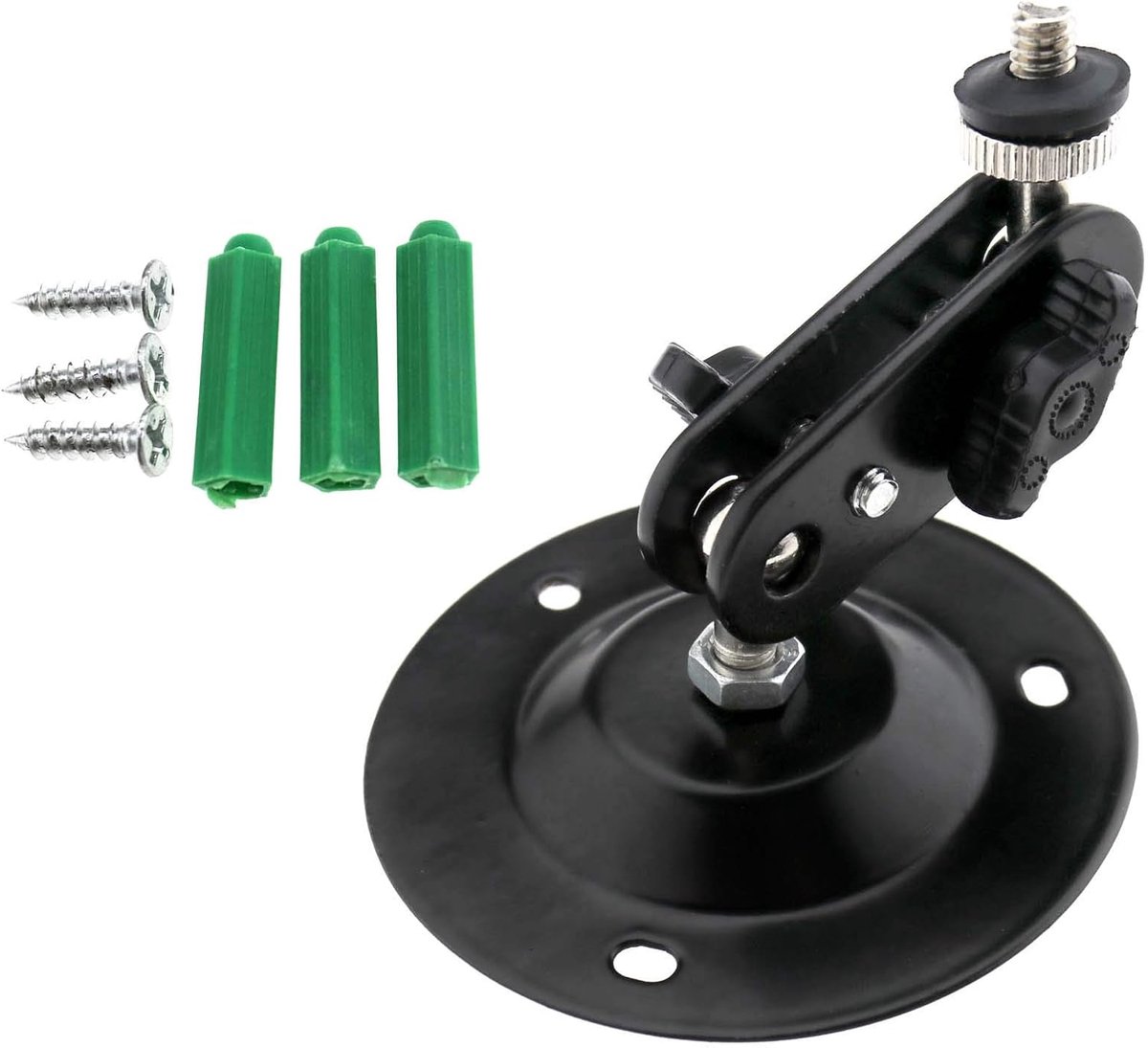 SnelShoppen - 360° Verstelbare Houder voor CCTV Camera - Metalen Wandmontage voor Televisie en Beveiliging - Ideaal voor Binnen en Buiten - 7.3 cm