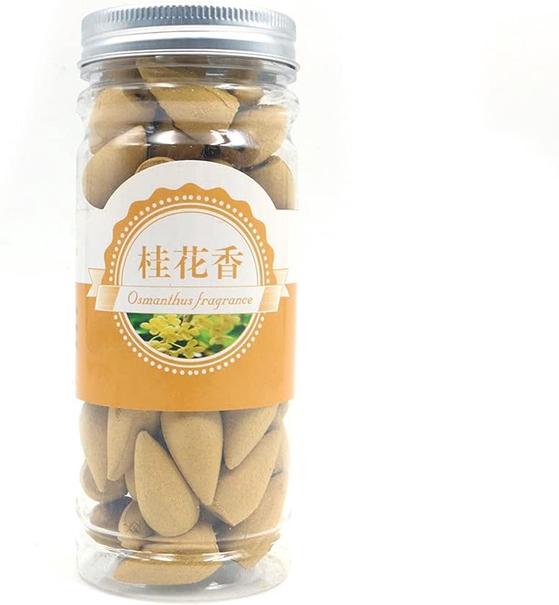 SnelShoppen - 60pcs Backflow Wierookconen, Osmanthus Natuurlijke Geuren voor Thuis, Kantoor, Keuken, Slaapkamer, Yoga Kamer