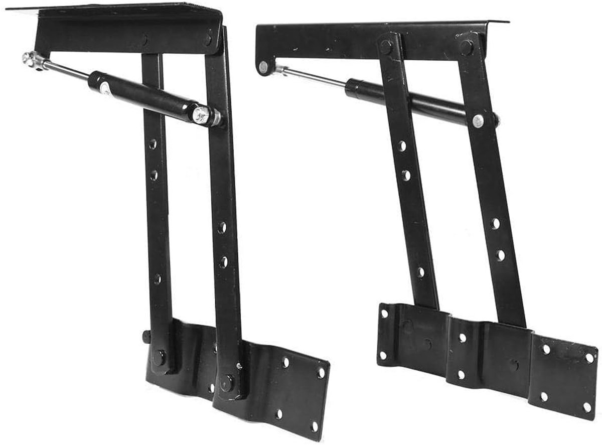 SnelShoppen - Vouwbare Lifting Mechanisme voor Salontafel, Robuust Staal, 2 Stuks, Capaciteit 50 kg - Functionele Tafelverhoger voor Huiskamer