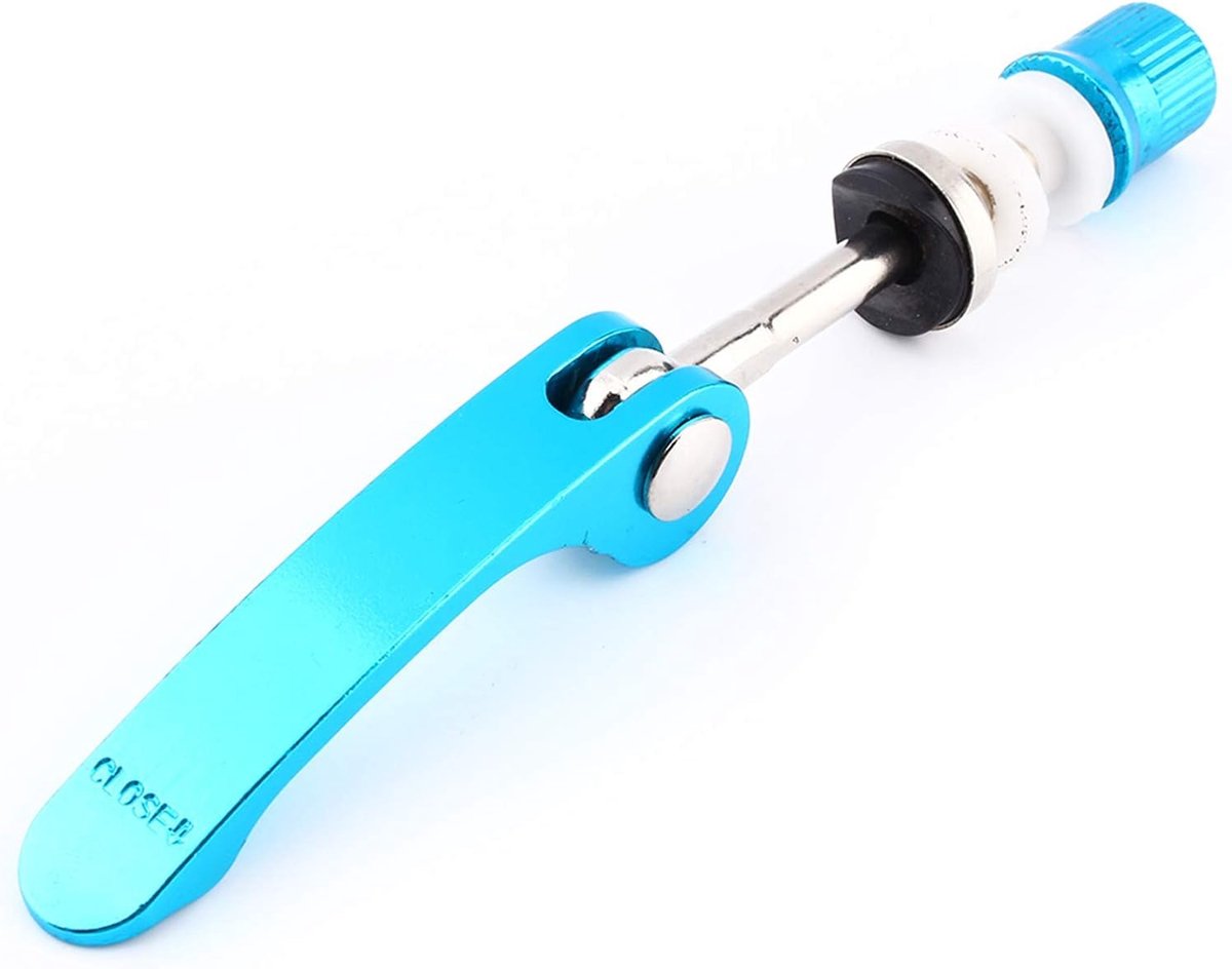 SnelShoppen - Fiets Zadelpen Klem Snelspanner voor Buitenfietsen, Aluminium Legering, Blauw, Verstelbare Hoogte, Duurzaam en Stabiel