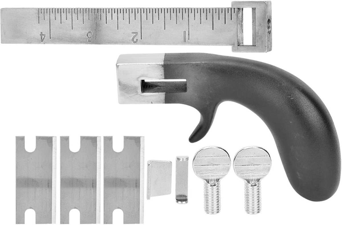 Leren bandsnijder - Professioneel modelgereedschap - Betrouwbaar en duurzaam - Zilver - Handsnijgereedschap - Geschikt voor lederhandwerk