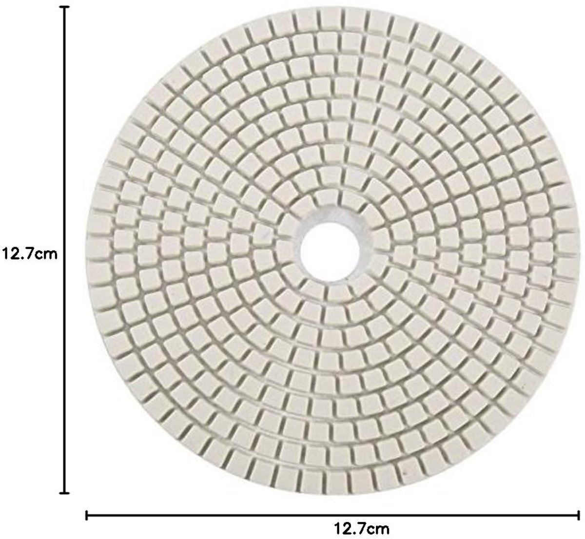 SnelShoppen - Schuurdiscs 125 mm, Nat Diamant Polijstpads, Schuurdiscs voor Graniet, Beton, Marmer (1000) - Sterke Slijtkracht en Gladheid