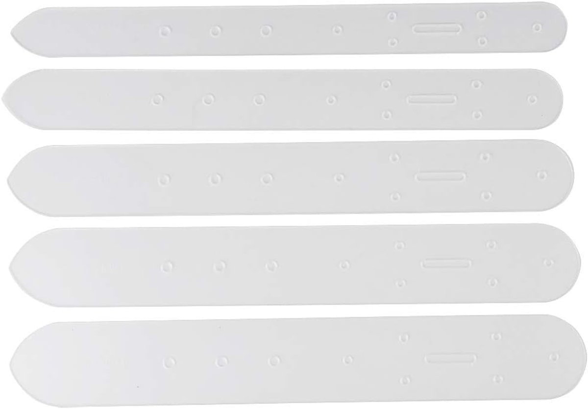 FTVOGUE 5pcs Translucent Belts Leather Template Positioning Punch Template for Belt Watch Band - ShopVlot