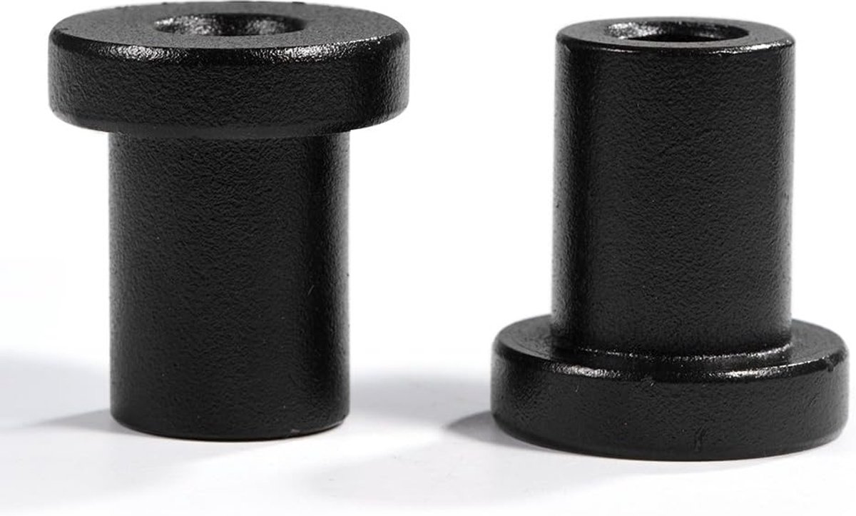 SnelShoppen - 4 Stuks Barn Deurschuif Deur Hardware Wandrail Spacers - Verbindingselement van Verstevigd Koolstofstaal met POM Coating voor Stabiele B