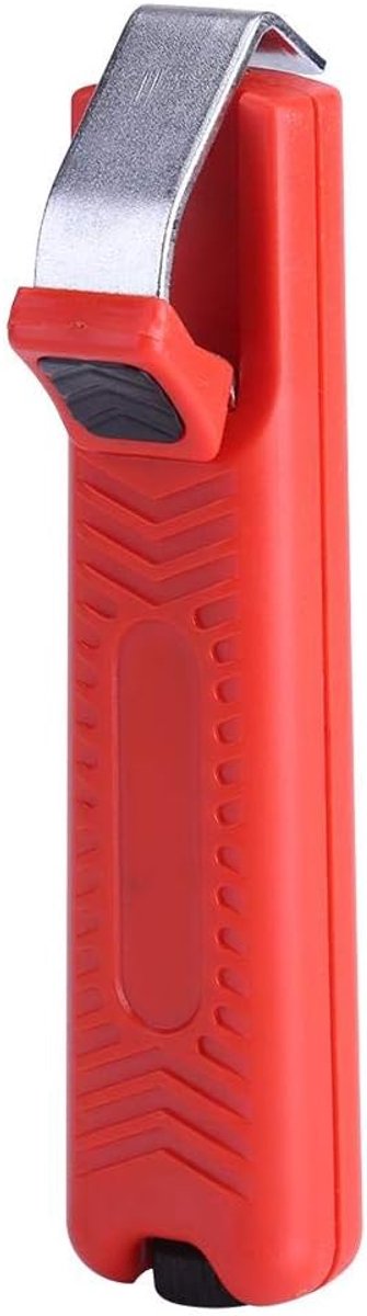 SnelShoppen - Mini Kabelstripper Crimp Tool voor PVC, Rubber, Siliconen Kabels (8-28mm) - Verstelbare Diepte, Hoge Kwaliteit, RVS, Precisie Snijden