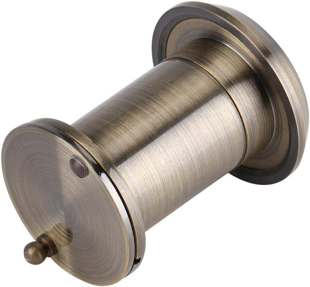 SnelShoppen - 22mm 220° HD Deur Kijkgat met Brede Kijkhoek en Stevige Privacy Cover Koper Optisch Glas Diefstalbeveiliging Deuroptie (Brons)