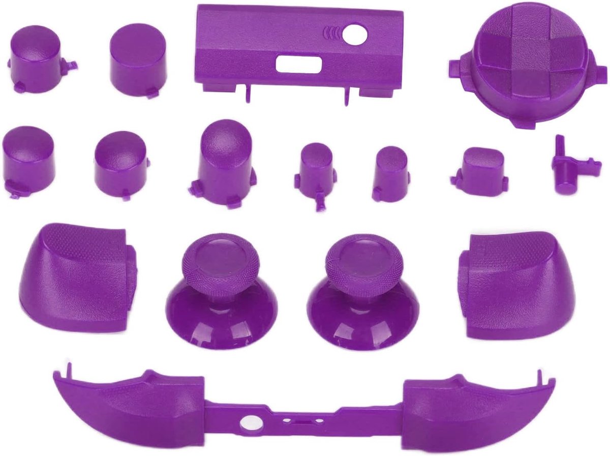 SnelShoppen - Series Full Button Set Vervangende Knoppen Set voor Gamecontroller, Dpad, Bumpers, Triggers, RT, LT, RB, LB, ABXY Knoppen, Reparatie Kit