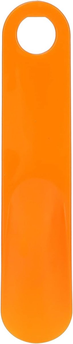 SnelShoppen - Schoenlepel 19.54 Cm Premium Metaal - Draagbare Reis Schoenlepel voor Senioren, Zwangere Vrouwen, Kinderen en Volwassenen (Oranje)