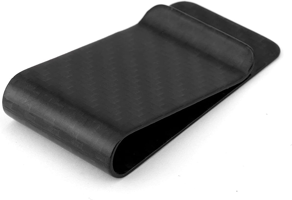 SnelShoppen - Ultralight Carbon Fiber Portemonnee Met Geldclips, Creditcardhouder, Slim Design, Compact & Duurzaam, Ideaal Voor Zaken & Dagelijks Gebr