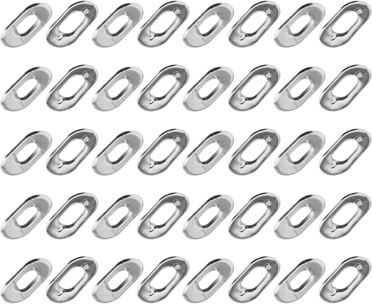 SnelShoppen - 20 Stuks Turnbutton Oogjes en Wasertjes voor Boottent, Caravan, Tarpaulin, Meubilair, Luggage, Metaal, Zilver, Vervangingsonderdelen