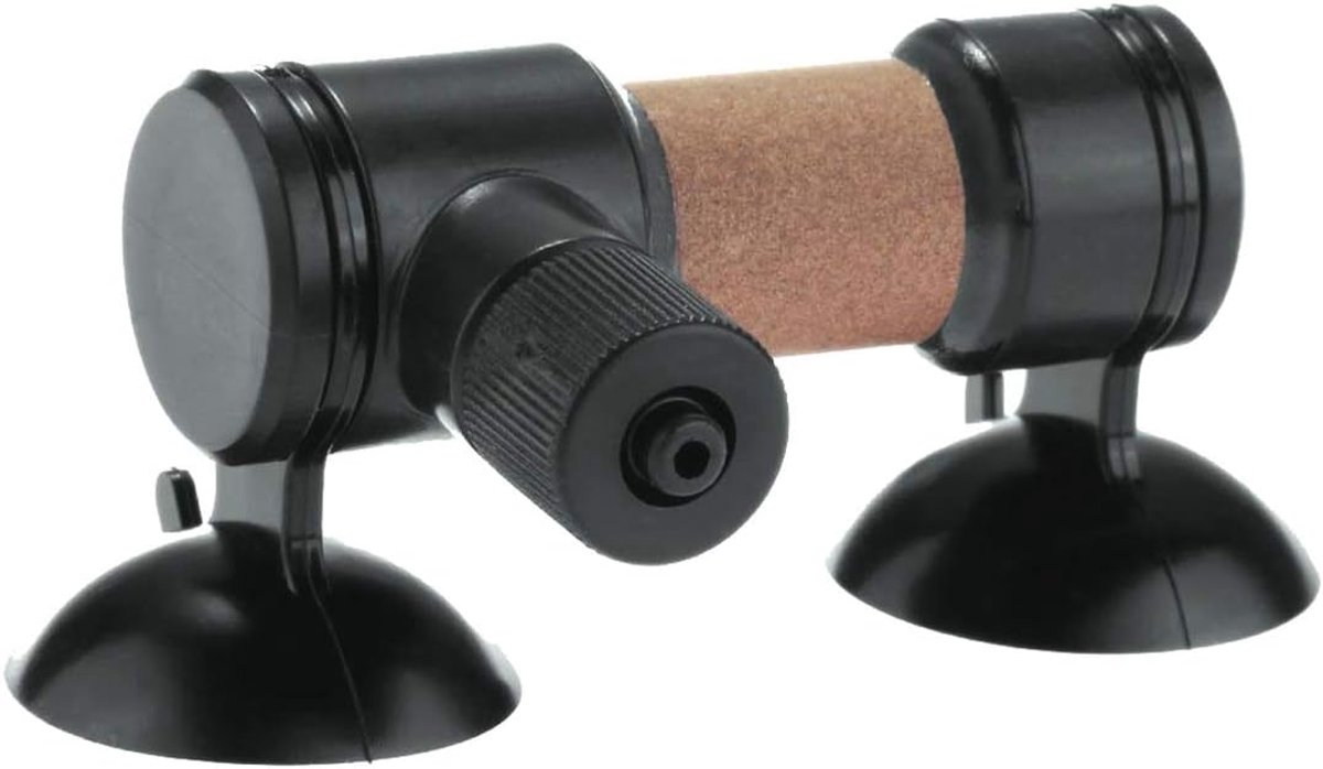 SnelShoppen - Aquarium CO2 Atomizer, Plastic Zwart, CO2 Vernevelaar met Keramische Buizen voor Aquarium, Ideaal voor Planten en Vis