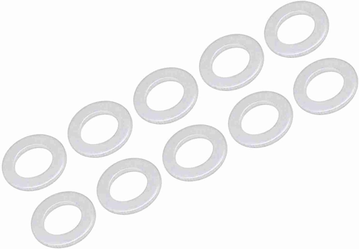 SnelShoppen - O-Ring Gasket Kit 10 Stuks - Rubber Wasringen 14mm Aluminium Olie Afvoerplug Vervangingsgaskets voor Auto en Huishoudelijke Reparaties