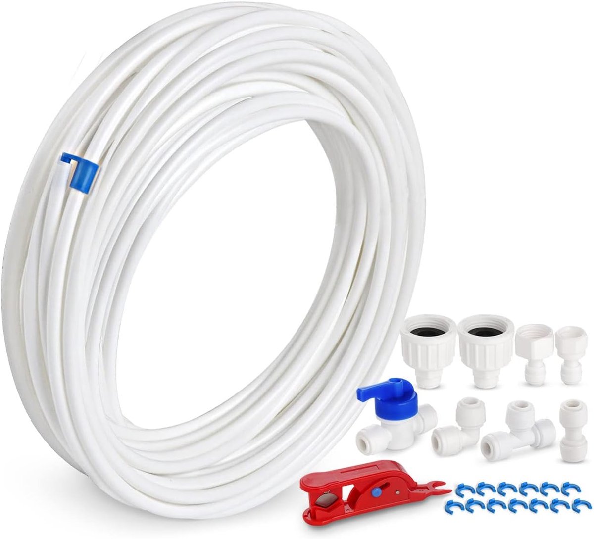 ilauke Water Supply Line, 15 m, Universal Connection Set for Side by Side Refrigerator, Fridge Hose, Water Hose, 6.35 - ShopVlot