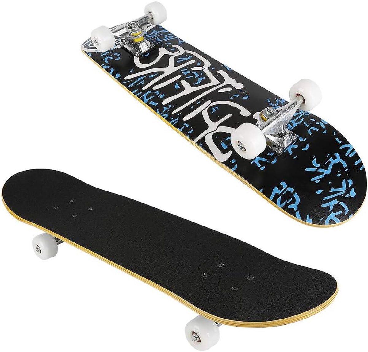 Skateboard Longboard Board Straatrijden ABEC-7 Lagers 53 mm wielen Alfabet