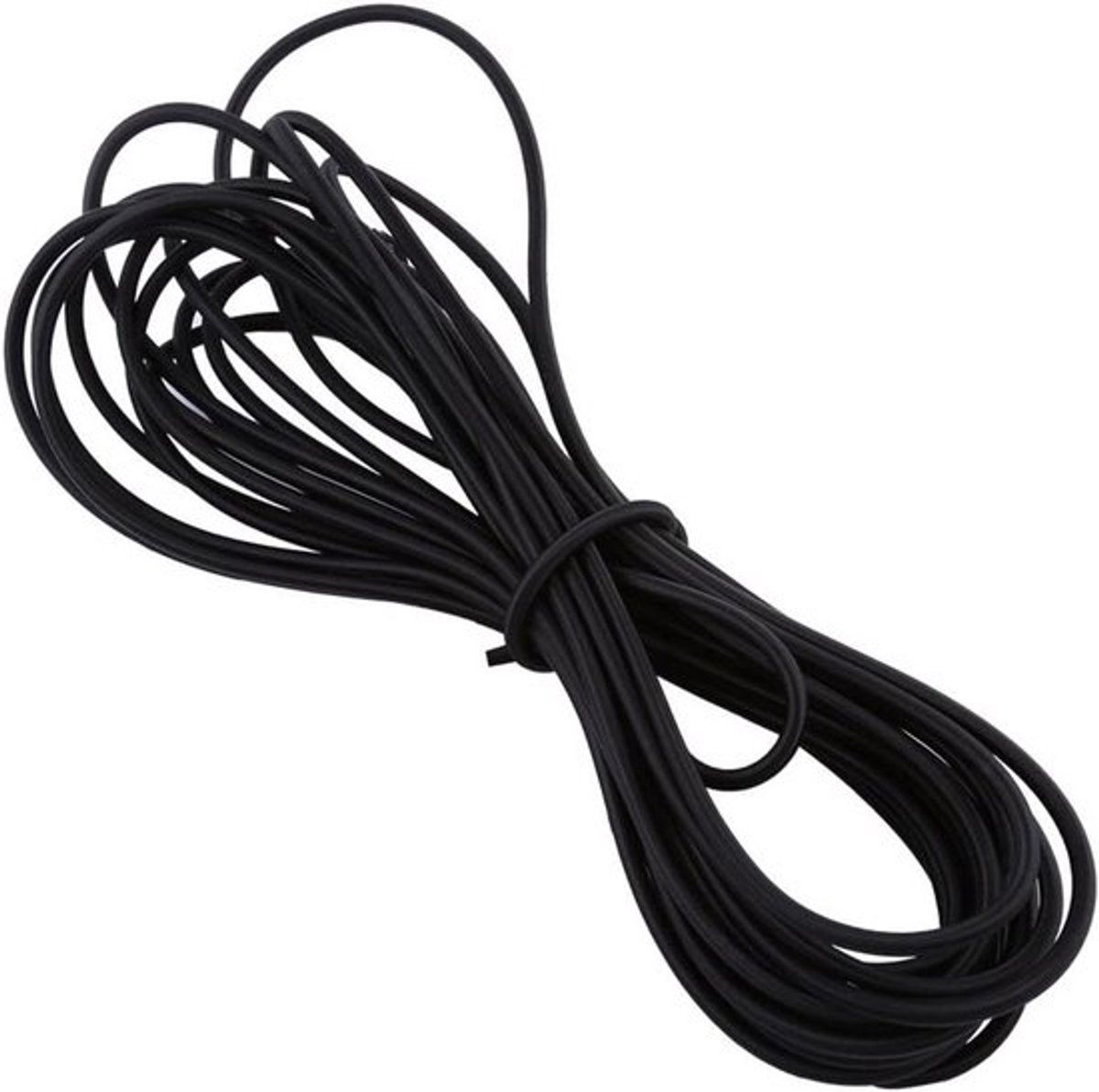 Elastisch touw 5 mm/10 mm - Stretch bungee-koord voor DIY-creaties, schokdraad en tuinprojecten (5 mm/10 m-zwart)