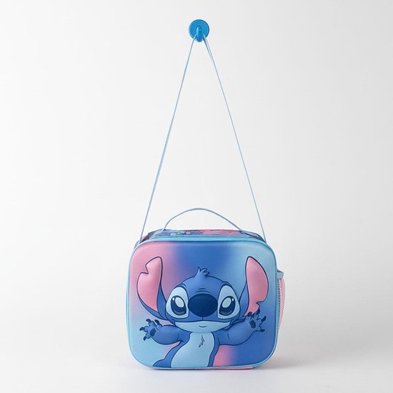 Disney Stitch Lunchtas – Geïsoleerde Koeltas voor Kinderen – Met Schouderband en Handvat – Roze/Blauw – 23,5 x 22,5 x 5 cm van CERDÁ LIFE'S LITTLE MOMENTS — afbeelding 4