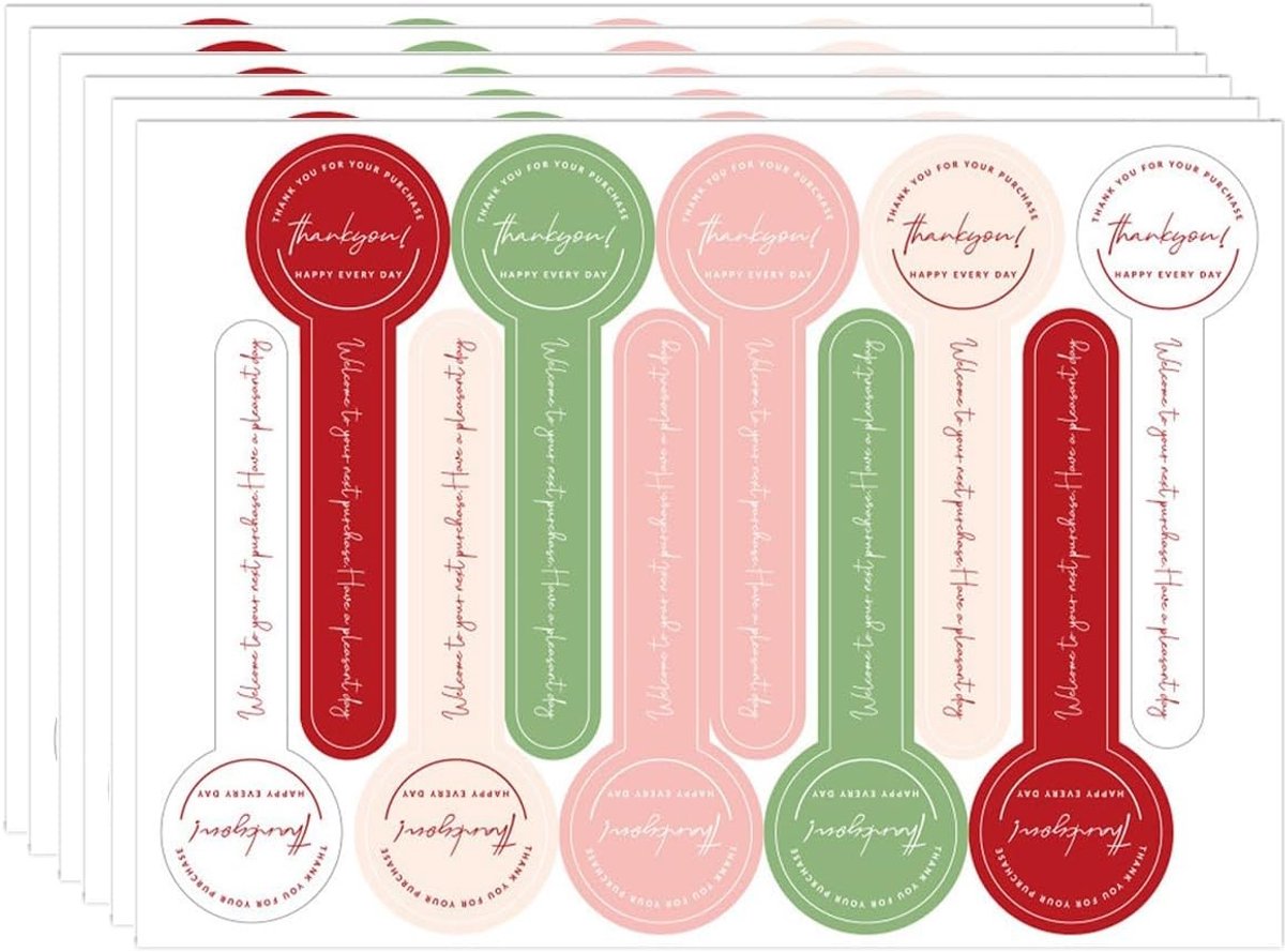 Handgemaakte Labels voor Creatieve Verpakkingen - Zelfklevende Stickers, DIY Verpakkingslabels, Seal Labels voor Glazen, Snoepdozen en Flessen (600 Stuks, 13 * 18cm)