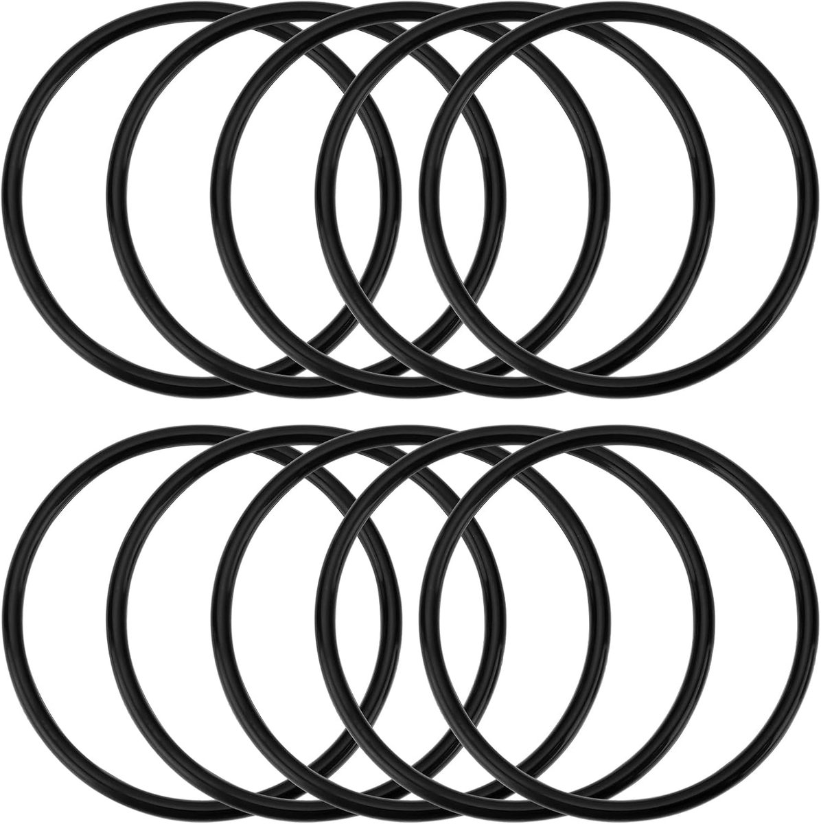 SnelShoppen - 10 Stuks Rubber O-Ringen Vervangingsonderdeel 65mm OD 58mm ID 3.5mm Breed Voor Zout Chloor Generatoren, Perfect Voor Onderhoud En Repara