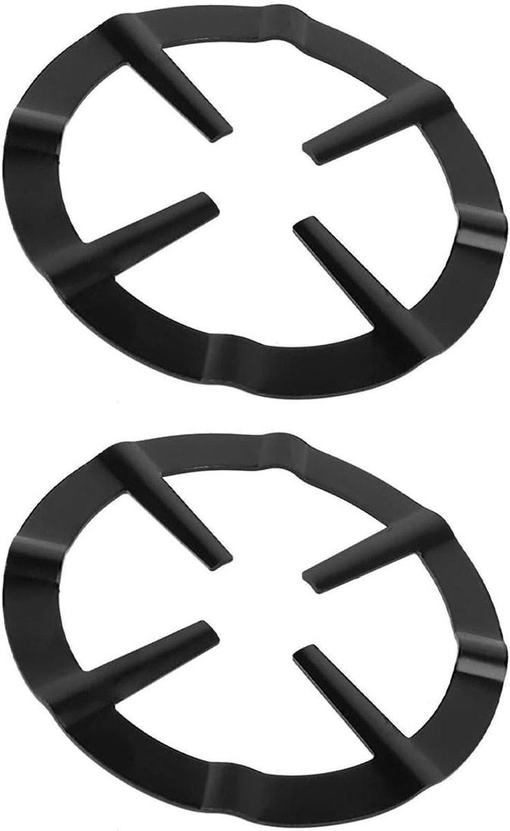 SnelShoppen - 2-delige Gietijzeren Universele Mocha Pot Stand, Gasring Reducer, Gas Reducer Ring Houder, Basis, Universele Kookplaat Steun, Kookpan On