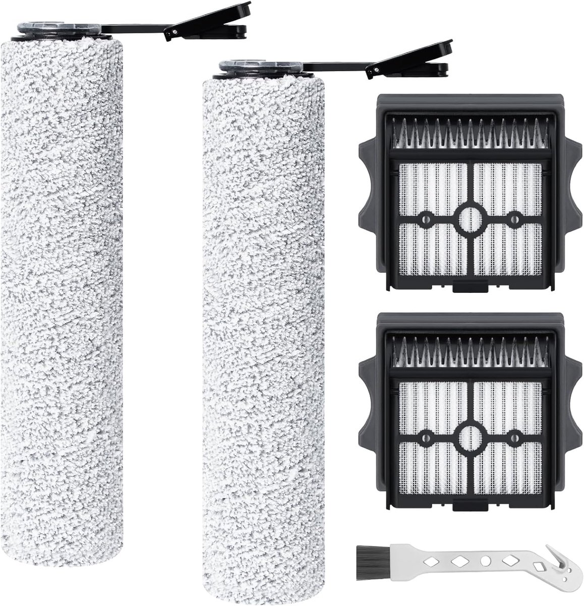 SnelShoppen - Vervangborstel en HEPA Filter voor Tineco Floor One S7 Stretch Ultra/S6/S7 Master/S9 Artist/S6 Stretch Lite/Switch S6/i6/i5 Stretch Stof