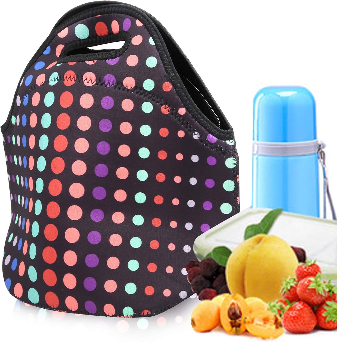 SnelShoppen - Isolerende Lunchtas - Draagbare Thermos Lunchbox voor Picknick, Kamperen, Werk - Herbruikbare, Lekvrije Handtas - Ideaal voor Fruit en S