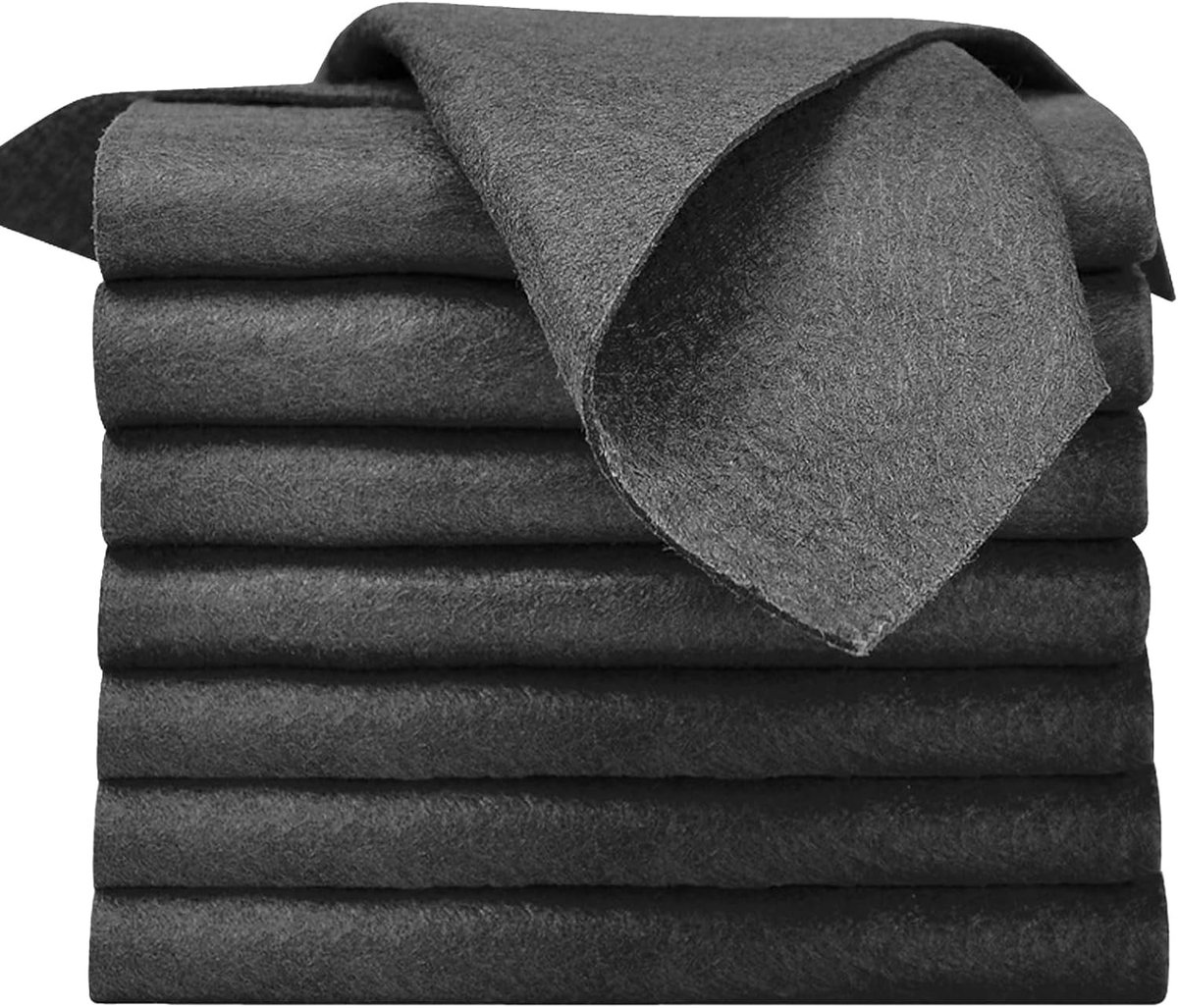 Herbruikbare microvezel reinigingsdoeken - 8 stuks, absorberend en sporenvrij voor thuis, keuken en auto, 30 x 30 cm