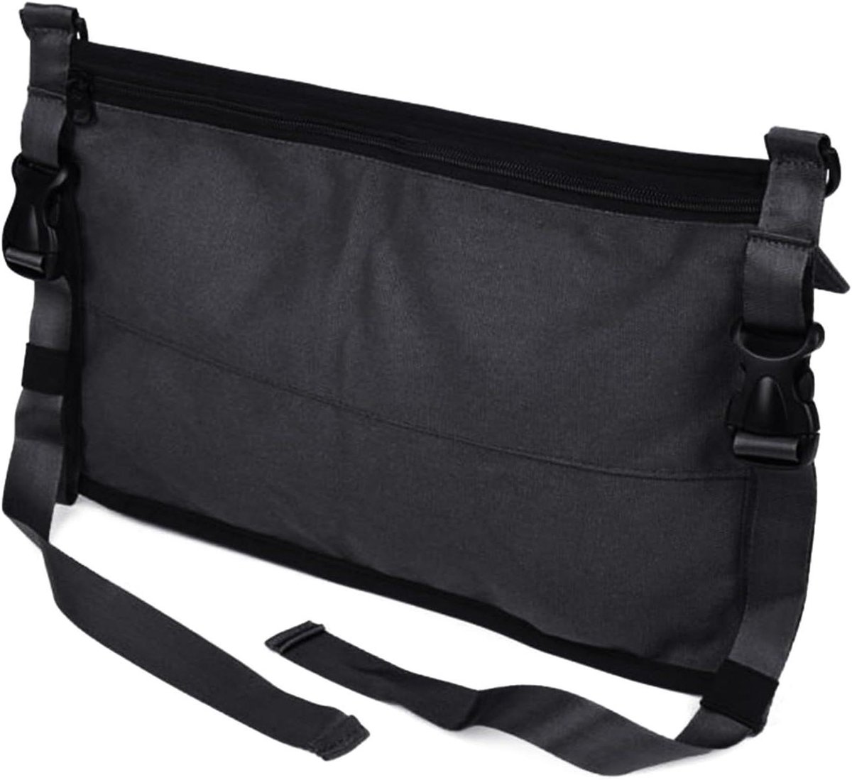 Yogamat Tas - Mat Drager - Sporten Onderweg - Meerdere Vakken - 38.5 cm - Zwart