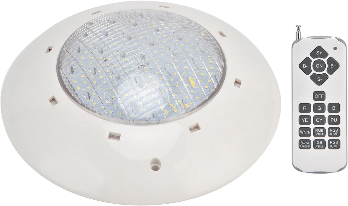 SnelShoppen - Kleurrijke RGB Onderwater Verlichting voor Zwembaden met Afstandsbediening, Ingebouwde Verlichting voor Aquariums, 35W, Veilig, Energieb