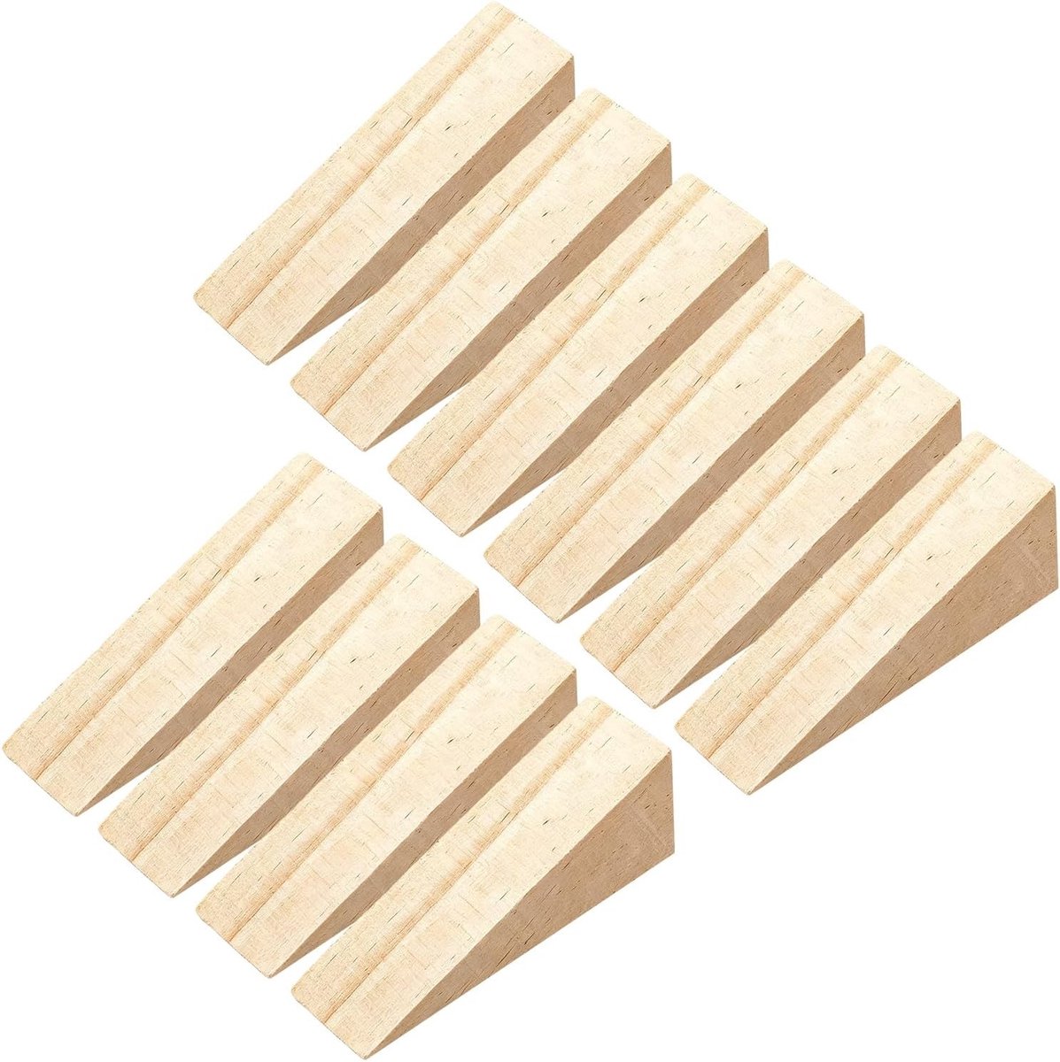 10 stuks antislip houten wiggen voor meubels, deurstopper en vloerbeveiliging, doe-het-zelf hulpmiddel