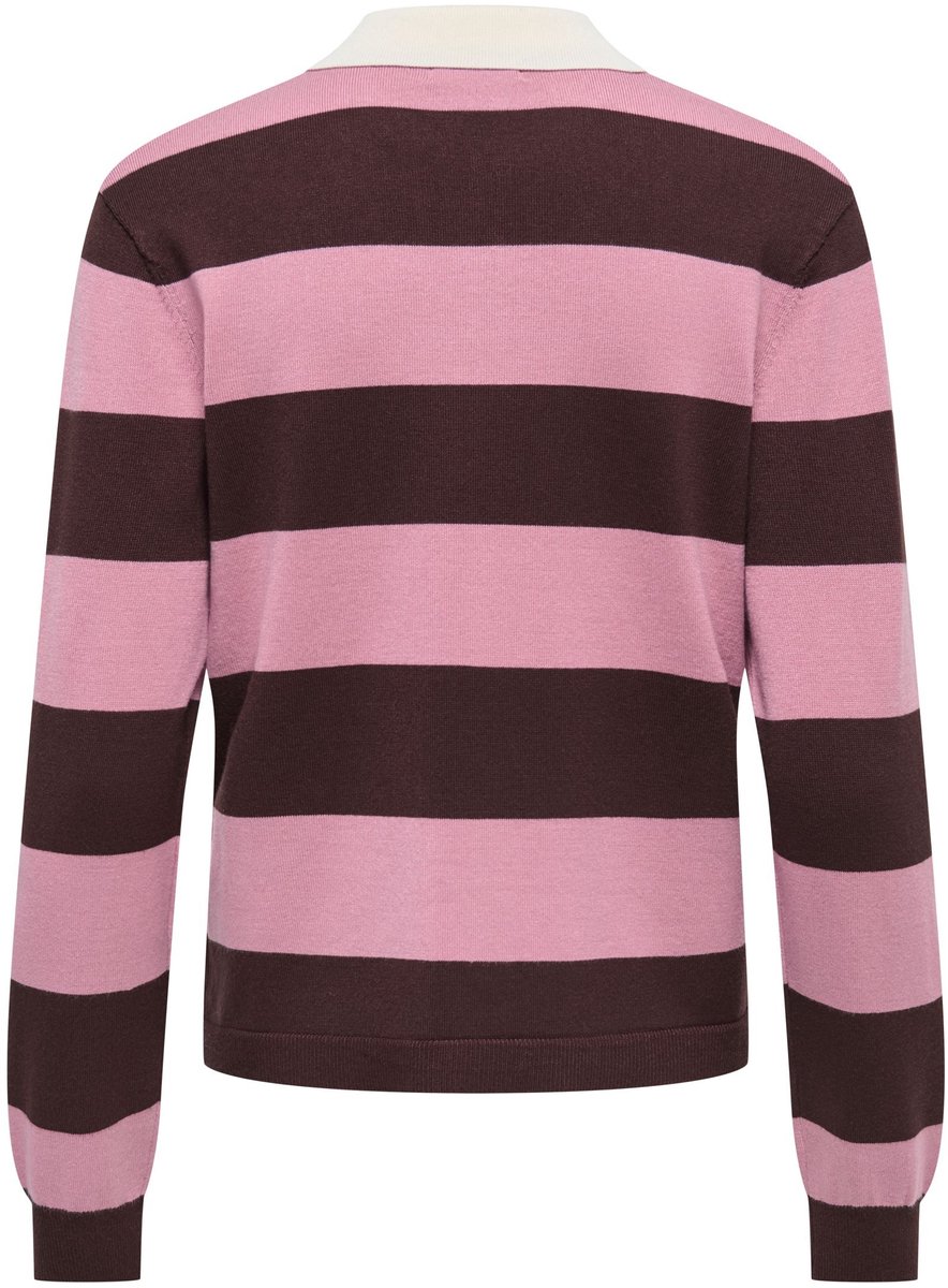 JdY - JDYMELANY L/S POLO PULLOVER KNT Dames Poloshirt