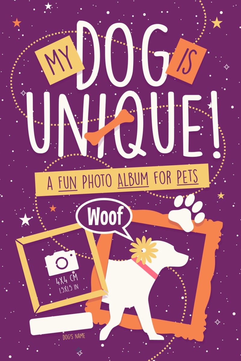 My Dog is Unique! (Purple): A Fun Photo Album for Pets. +80 Prompts to Capture His Best Moments. A Dog Journal for Dog - ShopVlot