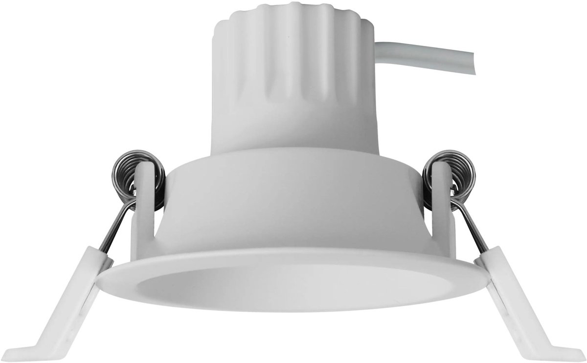 Deep Deco Mini LED inbouwspot, kantelbaar en dimbaar, wit, 2700K warm wit licht, CRI >80