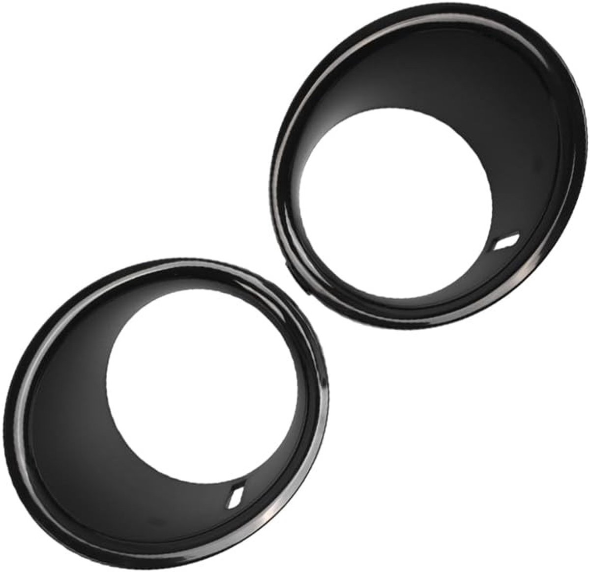 Fog Light Frame Cover Trim voor Mini Cooper R55 R56 R57 - Zwart, Duurzaam en Stijlvol Ontwerp, Perfecte Pasvorm