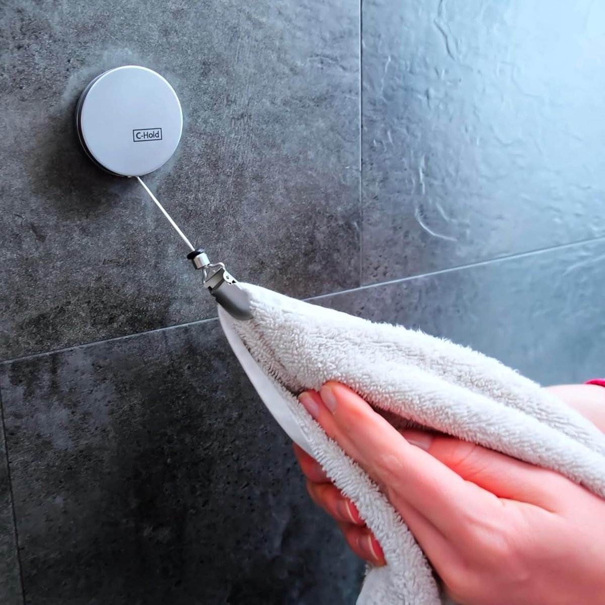 Uitschuifbare Handdoekhouder - Chroom - 57 cm - Roestvrij Staal - Voor Badkamer
