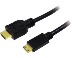 LogiLink CH0021, 1 m, HDMI Type A (Standard), HDMI Type C (Mini), 8,16 Gbit/s, Noir
