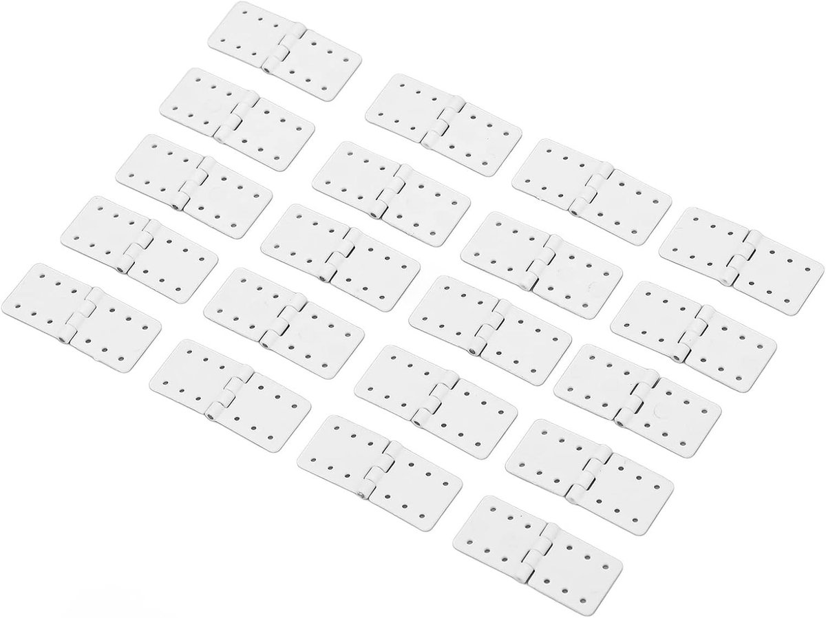 40 Stuks RC Scharnieren voor Modelvliegtuigen - Plastic Hinge Onderdelen voor Vliegtuigbouw en Hobbygebruik
