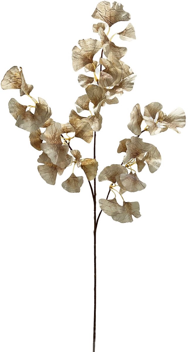 Kunstbloem Gingko 89cm off-white