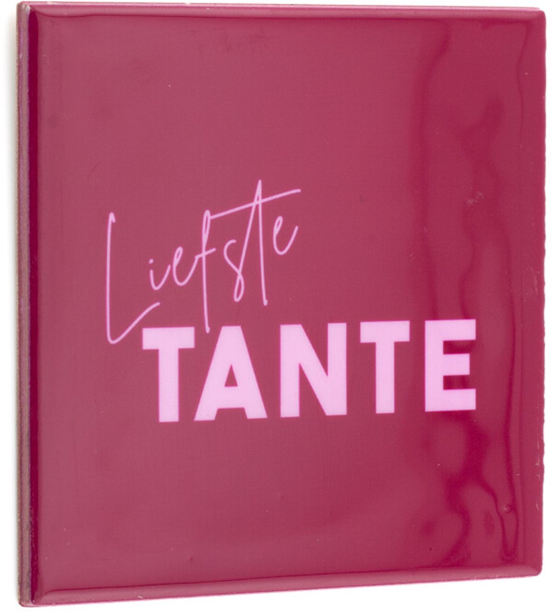 homebound by ky Familie tegeltje - Liefste Tante - Keramiek Paars
