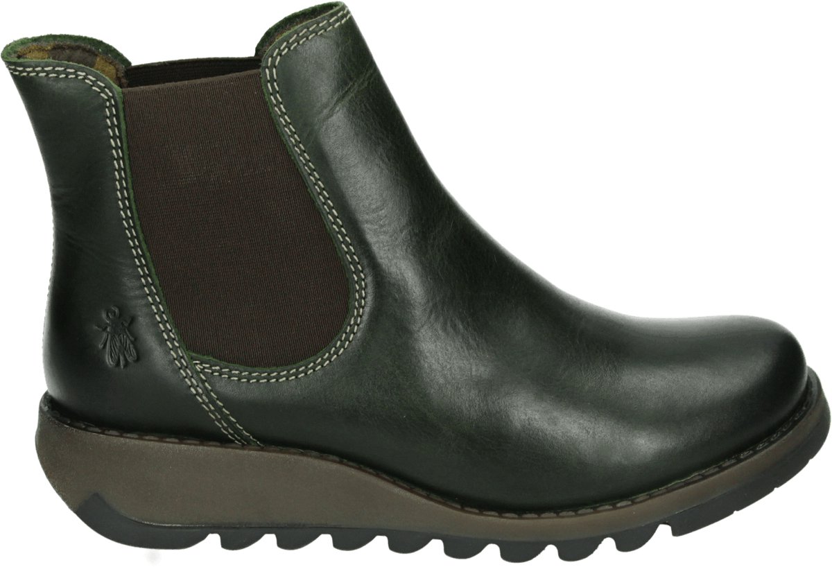 Fly London SALV195FLY - Dames Enkellaarsjes - Rug-Petrol
