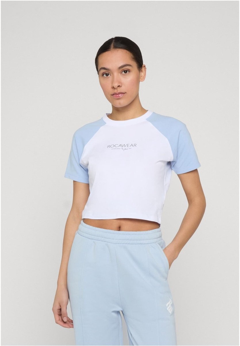 Rocawear - Fine Crop top - S - Wit/Blauw
