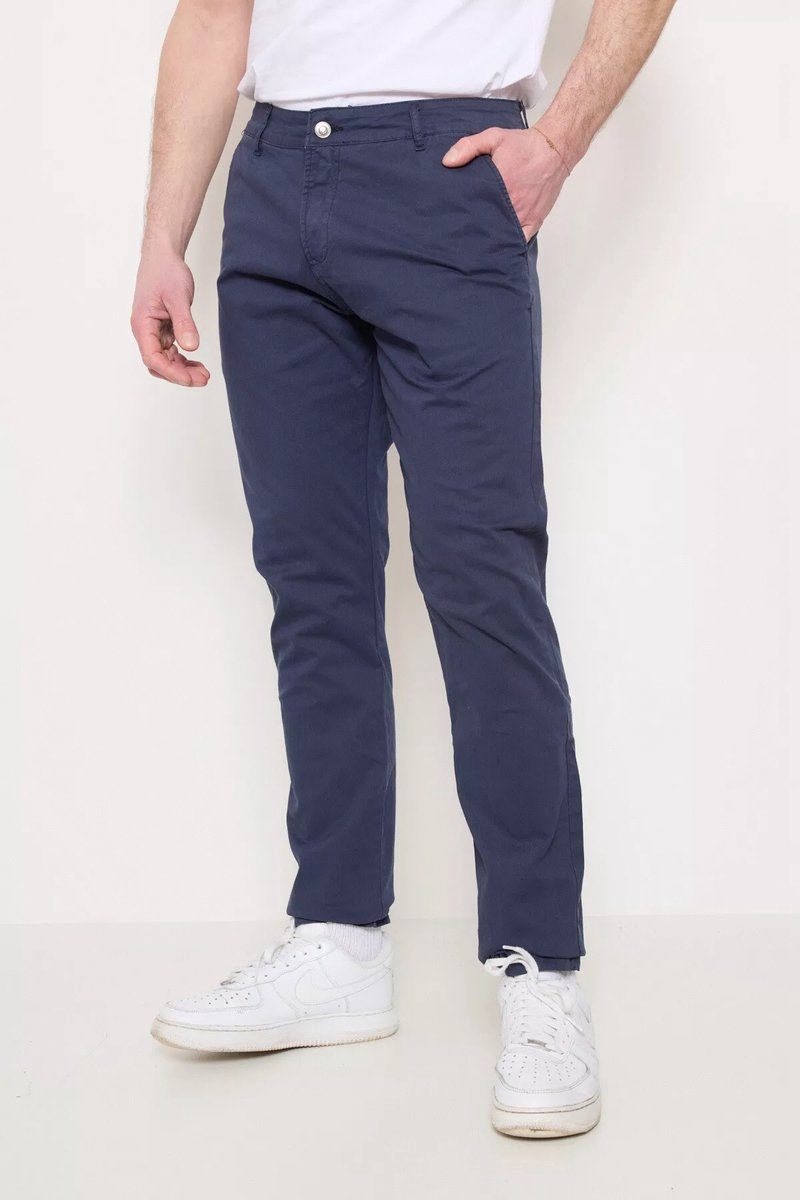 Herenbroek - Blauw - Chino - Lengte 33