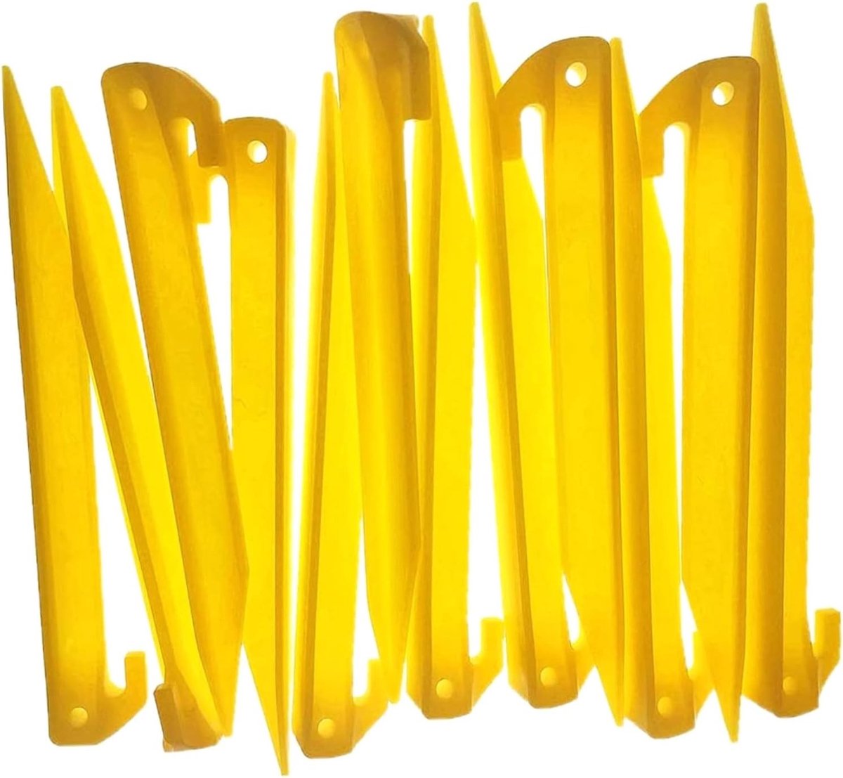 Duurzame 30 cm tentpinnen - 20 stuks stevige plastic spike haken voor camping en caravanaccessoires