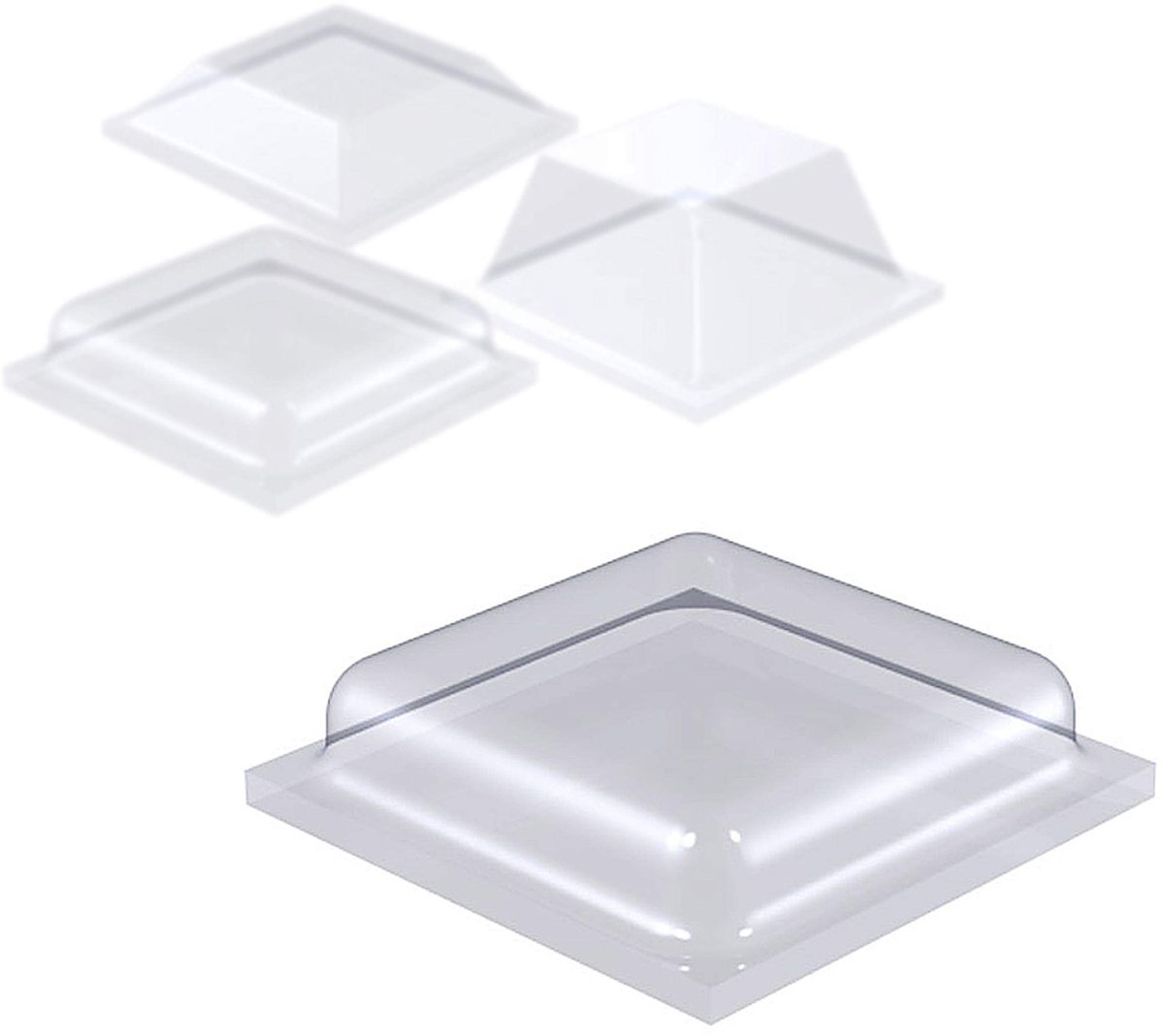 Zelfklevende Buffers - Rubberen Voetjes - Bescherming Meubels - Antislip en Slijtvast - 10 x 2.5 mm - Transparant