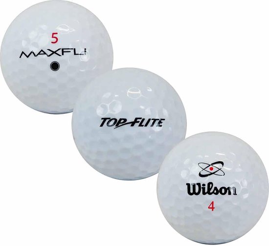 Golfballen Mix - 100 stuks - AAA/AA - Gebruikte Golfballen in Nettas - Voor Beginners en Hobbygolfers — afbeelding 3