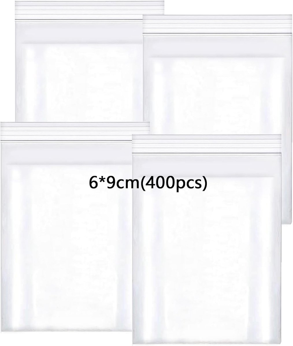 Kleine Hersluitbare Plastic Zakken - Transparant - 6 x 9 cm - Verzegelde Opbergzakken - Voor Diverse Toepassingen