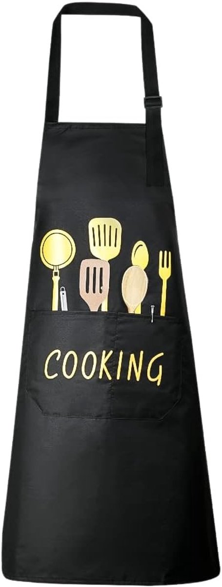 Waterdichte en Verstelbare Keuken Schort met Pocket voor Koken, Tuinieren en Restaurantgebruik - Unisex en Geschikt voor Iedereen