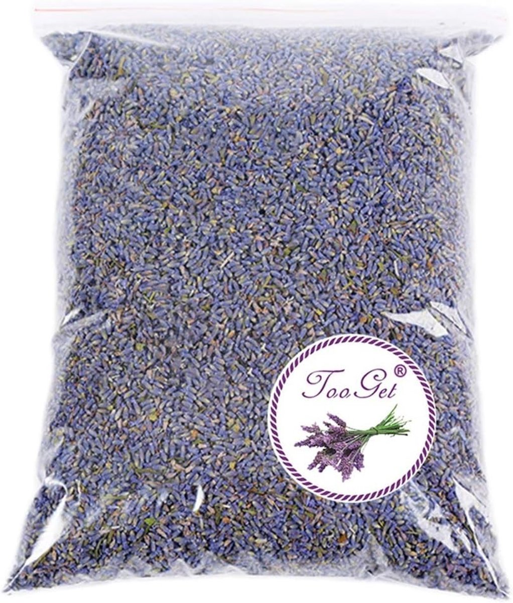 Natuurlijke Gedroogde Lavendelknoppen - Ultra Blauwe Kwaliteit, 1/2 Pond, Perfect voor Aromatherapie en Decoratie
