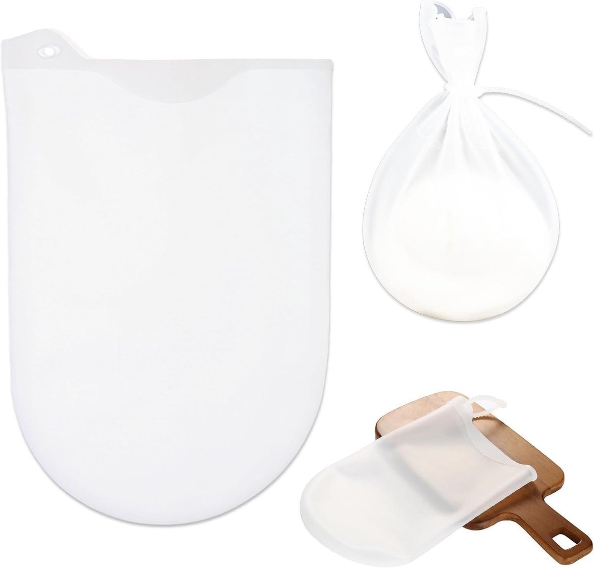 Mixzakken voor het maken van deeg, brood en pizza - Silicone kneden en bakken set van 2 stuks